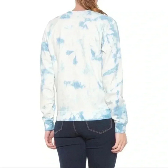 Lucky Brand tie dye sweatshirt blue/white large - Picture 2 of 8